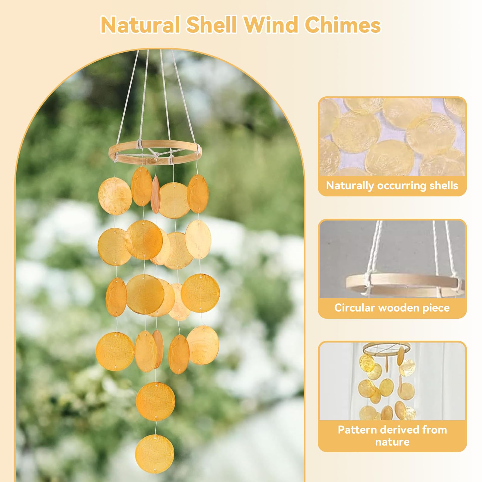 Carillon éolien En Coquillage, Carillon à Vent, Décoration De