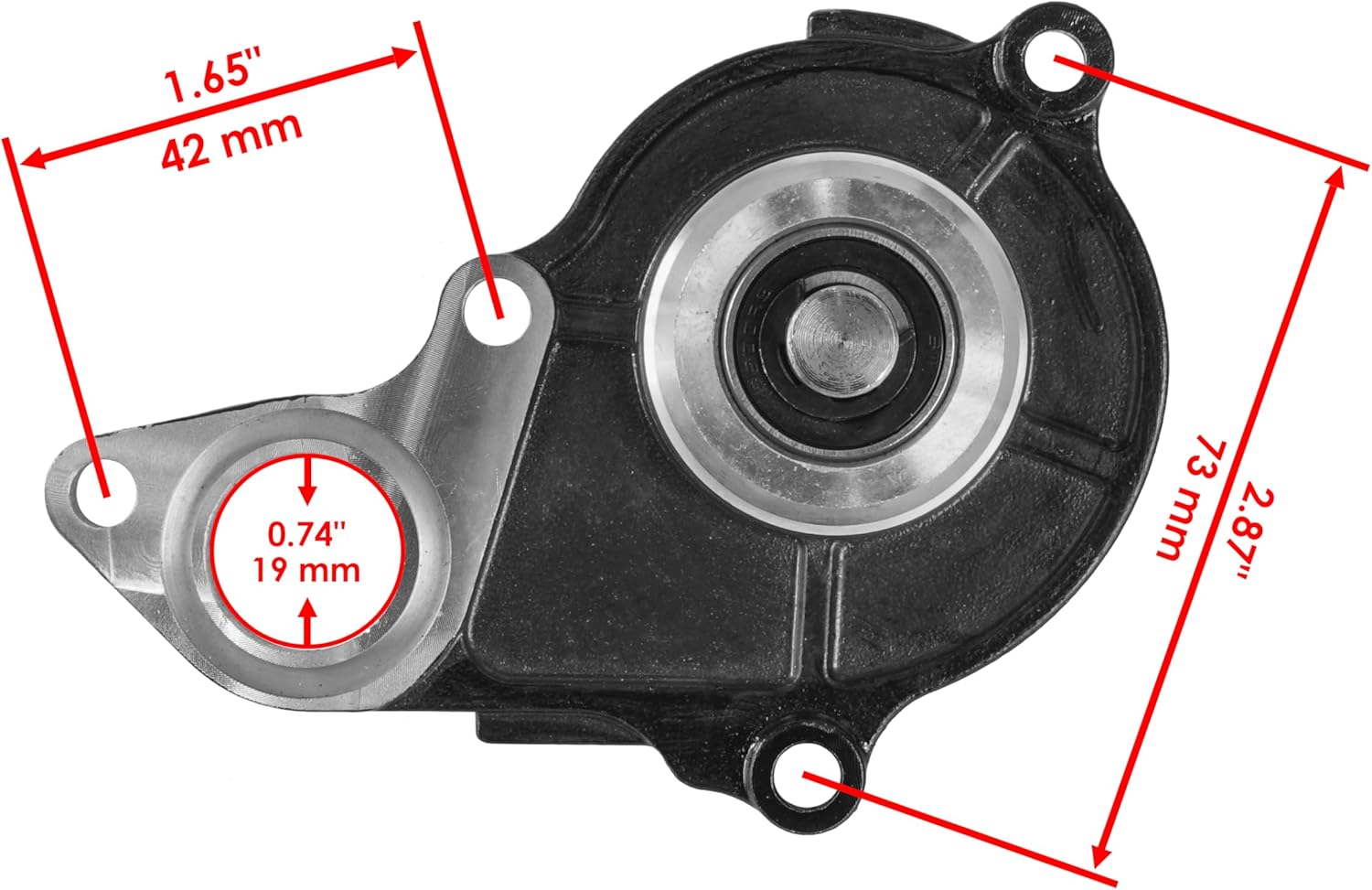 Caltric Water Pump Assembly Compatible with Suzuki LT-Z400 LT-Z400Z Quadsport 2003-2004 17400-29F00