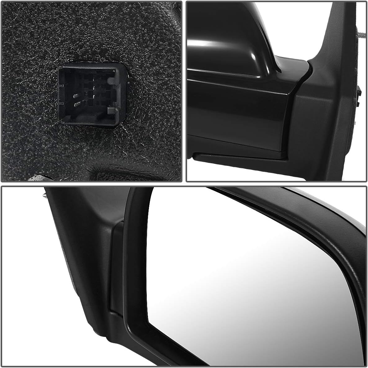 Auto Dynasty HY1320152 HY1321152 Pair Powered+Heated Side Door Mirror Compatible with Tucson 05-09