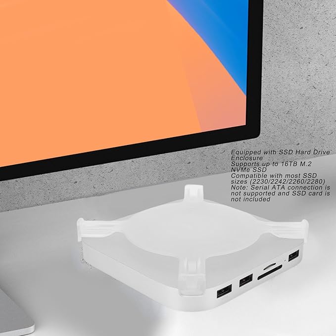ASHATA USB C Docking Station, con Ranura M.2 NVMe SSD, 10Gbps miniatura 2