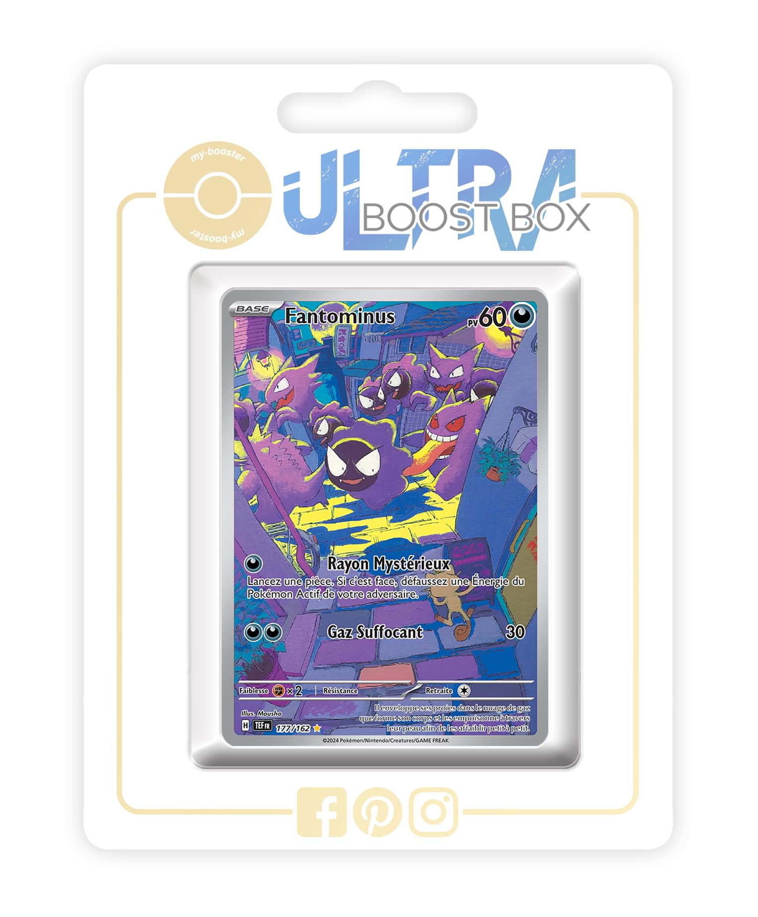 Fantominus (Gastly) 177/162 Alternative Shiny Pokmon Gallery - Ultraboost X carlate et Violet 5 - Forces Temporelles Box of 10 Pokemon French Cards : Amazon.co.uk: Toys & Games Fantominus (Gastly) 177/162 Alternative Shiny Pokmon Gallery - Ultraboost X carlate et Violet 5 - Forces Temporelles Box of 10 Pokemon French Cards : Amazon.co.uk: Toys & Games