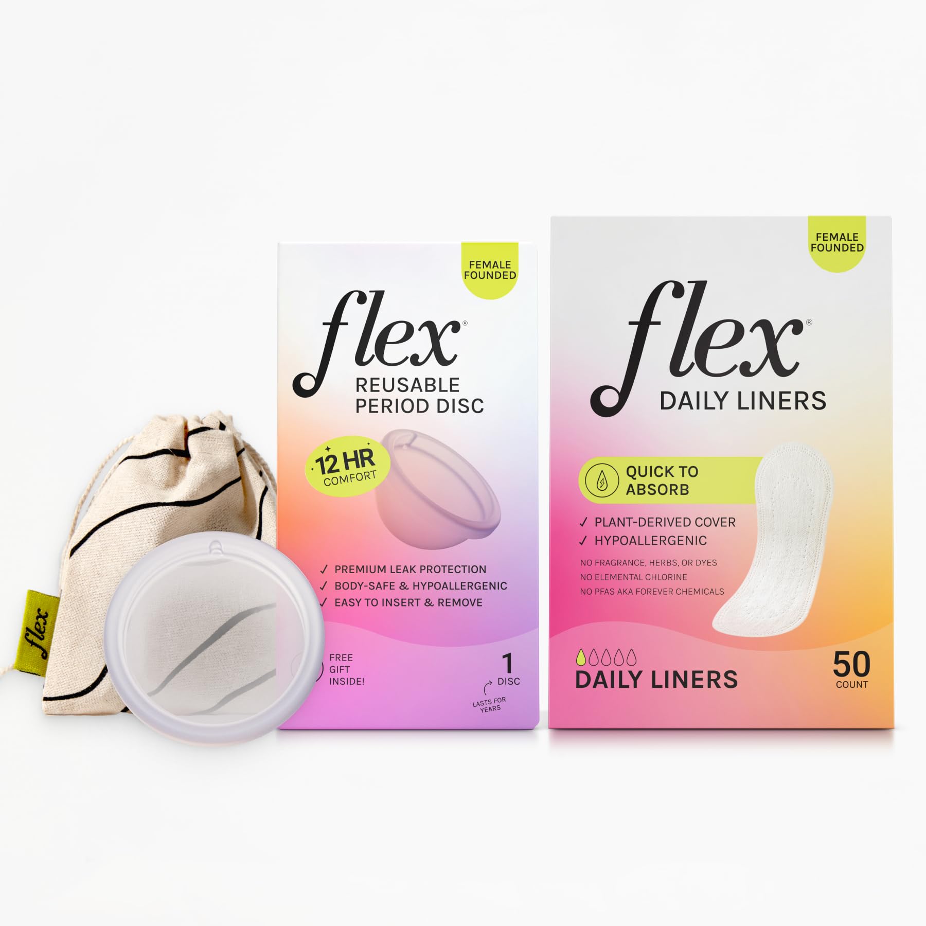 Flex Reusable Disc | Reusable Enstrual Disc | Tapon, Pad, And Cup