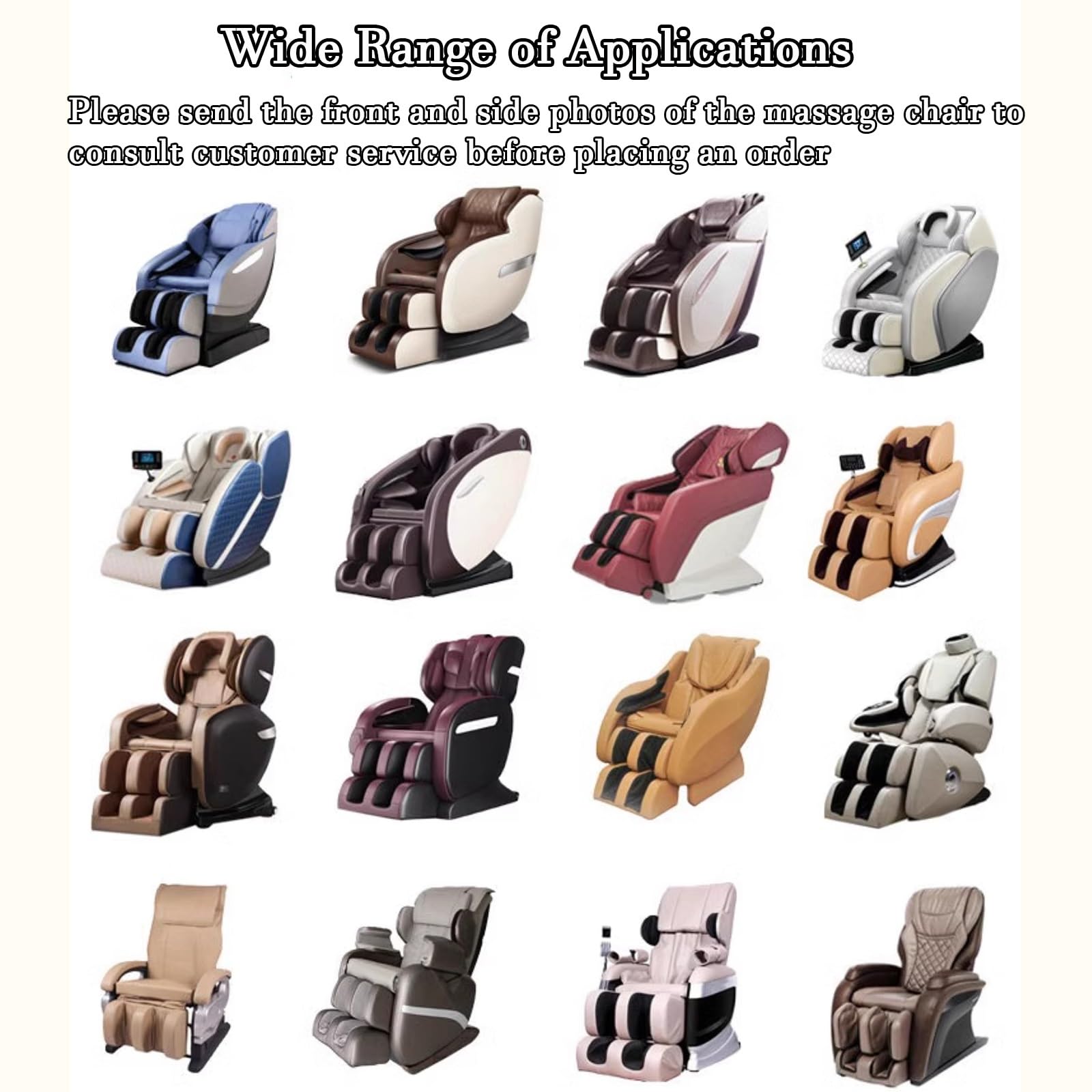 Stretch Massagesessel Bezug,Ganzkörper-Shiatsu Zero Gravity Staubdichter Schutzbezug für Massagesessel Einzelliegestuhl SchutzhüLle Kratzfest Waschbar(Light Khaki)