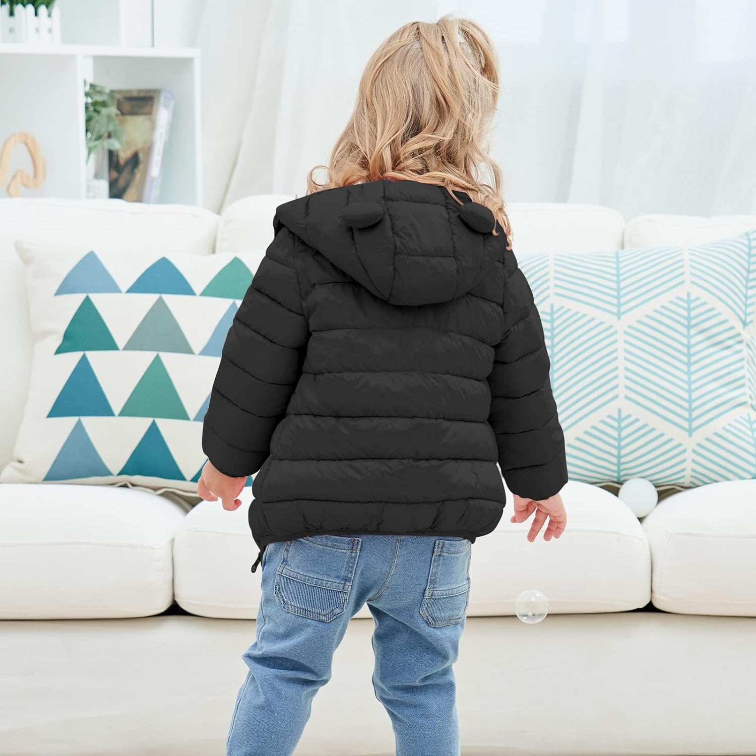 Winter Coats for Kids 3D Down Alternative Hoods Baby Boys Girls Jacket for 6M-5T: Clothing, Shoes & Jewelry