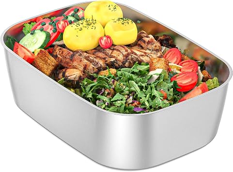 Vingud 1.5L Replacement Stainless Steel Container Electric Lunch Box Model DFH-001, Food Container, Eco Safe & Healthy, Dishwasher Safe