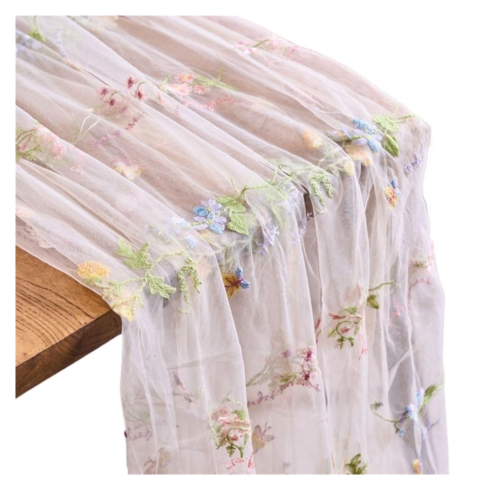 floral tablecloth Flower Butterfly Embroidered Lace Table Runner