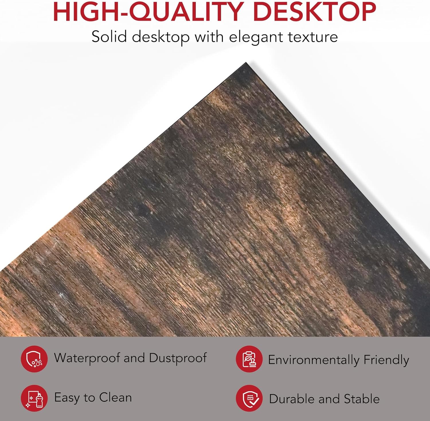 Close-up of SANODESK FD5 desktop surface texture