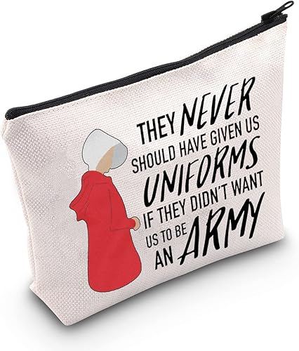 Miniatura 8 de LEVLO Handmaid TV Show Cosmético Maquillaje Bolsa Offred Fans Regalo Handmaid Offred Mercancía Para Mujeres Niñas, Nunca deberían ser negros, Bolsa