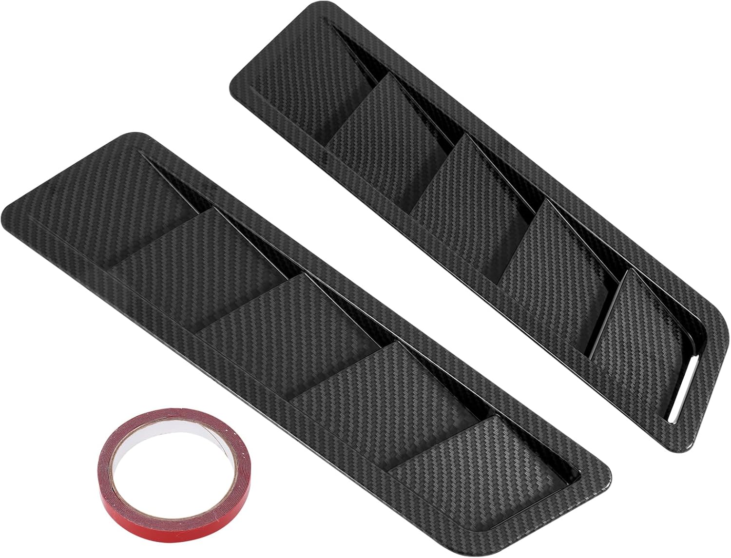 AUTOBABA Universal Car Hood Vent Louver Scoop Cover Air Flow Intake Compatible with