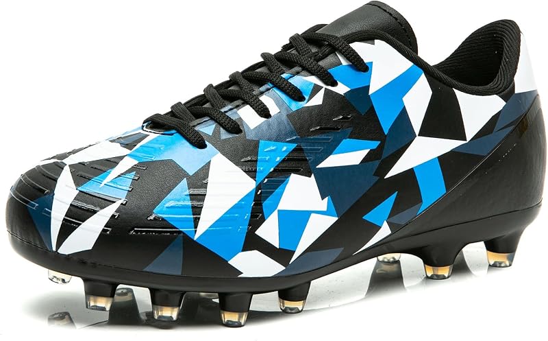 MIFAWA Kids Soccer Cleats Boys Girls Youth Football Cleats for Boys Girls Athletic Outdoor Soccer Shoes Lightweight Teenager Unisex Training Football Shoes for Little and Big Kid