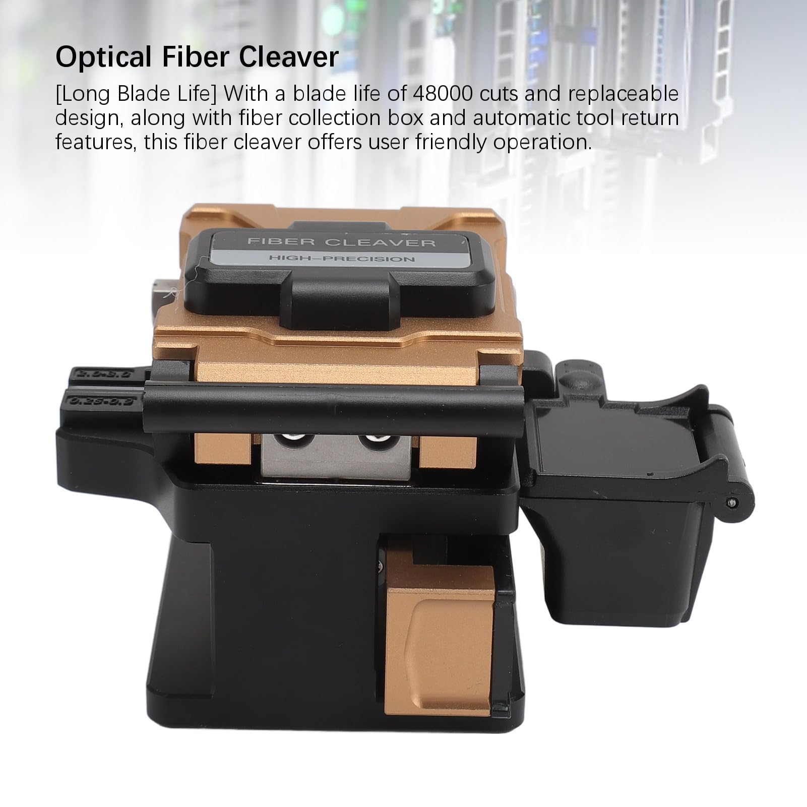 Cuchilla de Fibra óptica de Alta Precisión, Retorno Automático de Herramienta, Fusión en Caliente, Cortador de Fibra óptica con Empalme en Frío para 250 μm, 900 μm, 3,0 Mm, 2 a