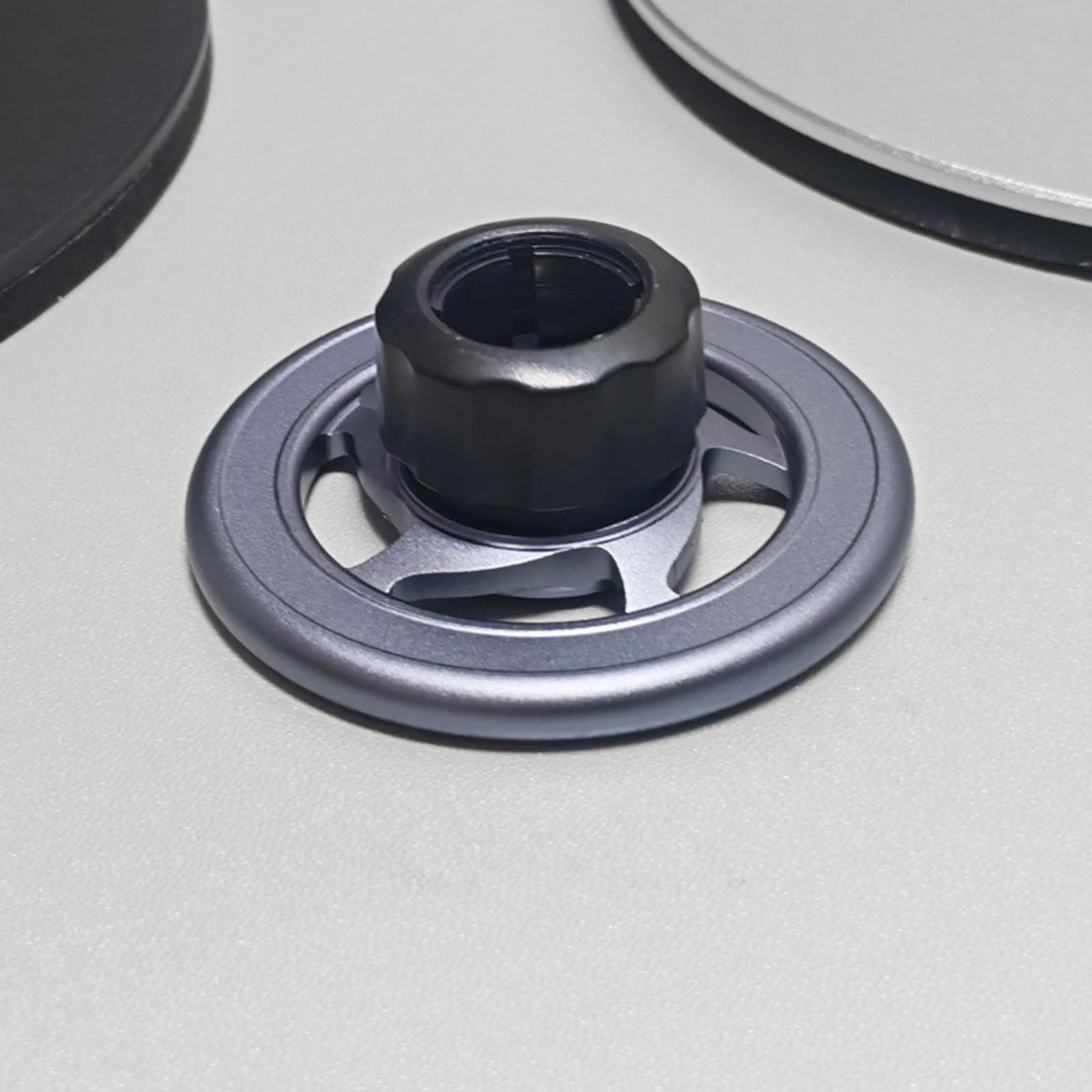 Supporto per telefono in alluminio, girevole a 360°, Silver | Supporto magnetico per telefono in alluminio con regolazione in altezza per tablet e smartphone