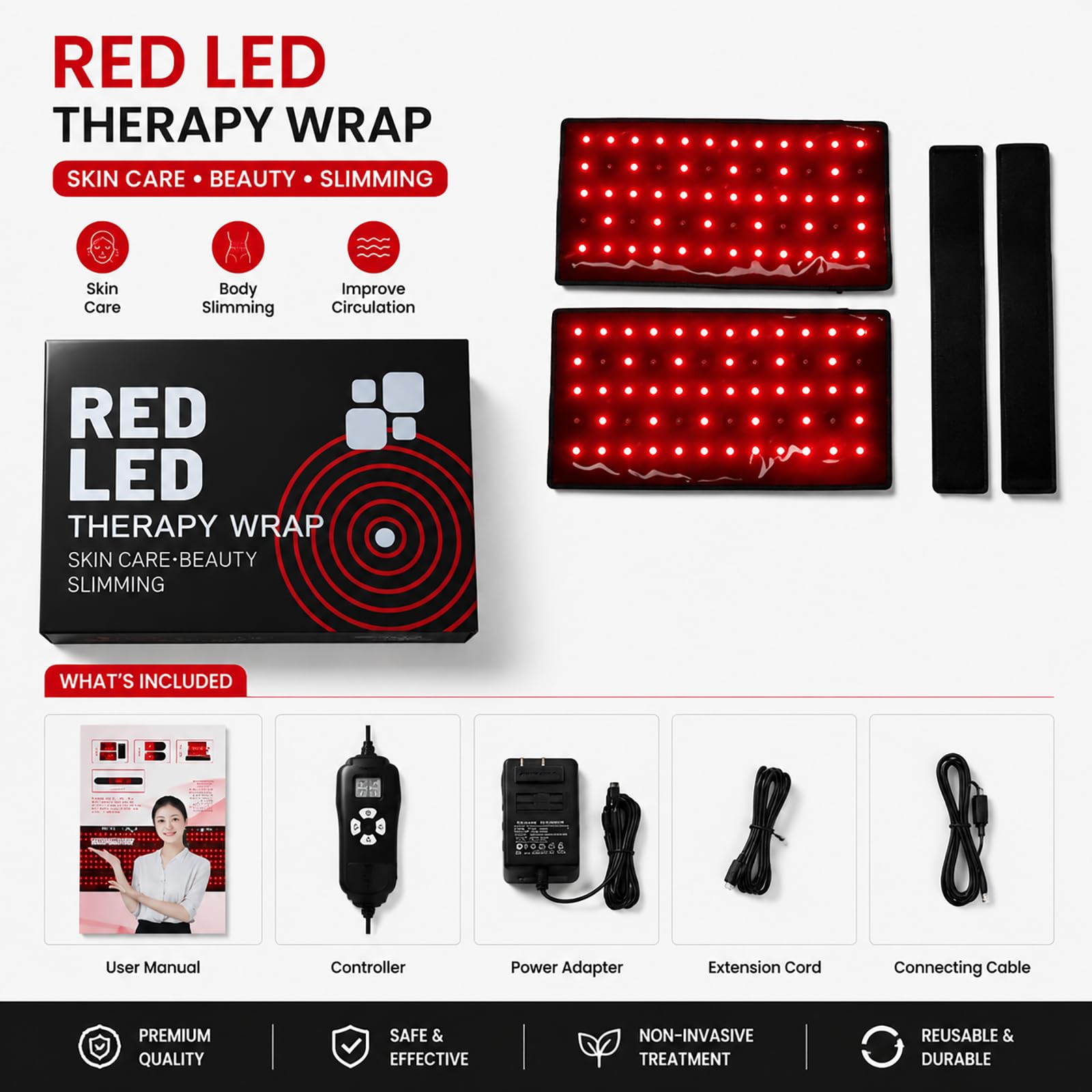 Red Light Therapy Arm Wrap - Pain Relief & Muscle Recovery -7 Red Light Therapy Arm Wrap - Pain Relief & Muscle Recovery -7