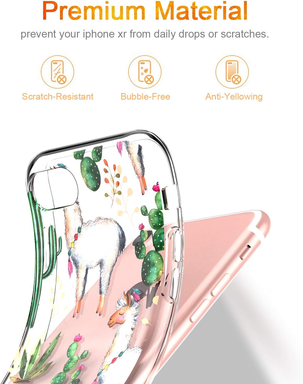 LUMARKE iPhone SE2 Case 2020,iPhone 7 Case,iPhone 8 Clear Case with Design for Girls Women,Soft Rubber Silicone Cover Protective Phone Case for iPhone 7/iPhone 8/New iPhone SE2