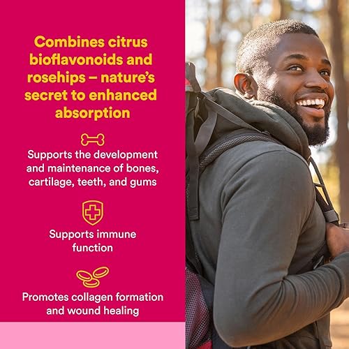 Miniatura 11 de Natural Factors Vitamina C 1000 mg de liberación temporal, apoyo antioxidante para la salud inmune y ósea, 180 tabletas