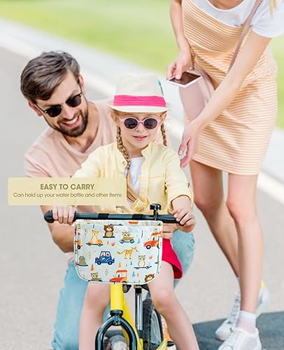 Miniatura 5 de ANZOME Cesta de bicicleta para niñas, accesorio de decoración de bicicleta delantera para niñas y niños, regalo para la mayoría de bicicletas