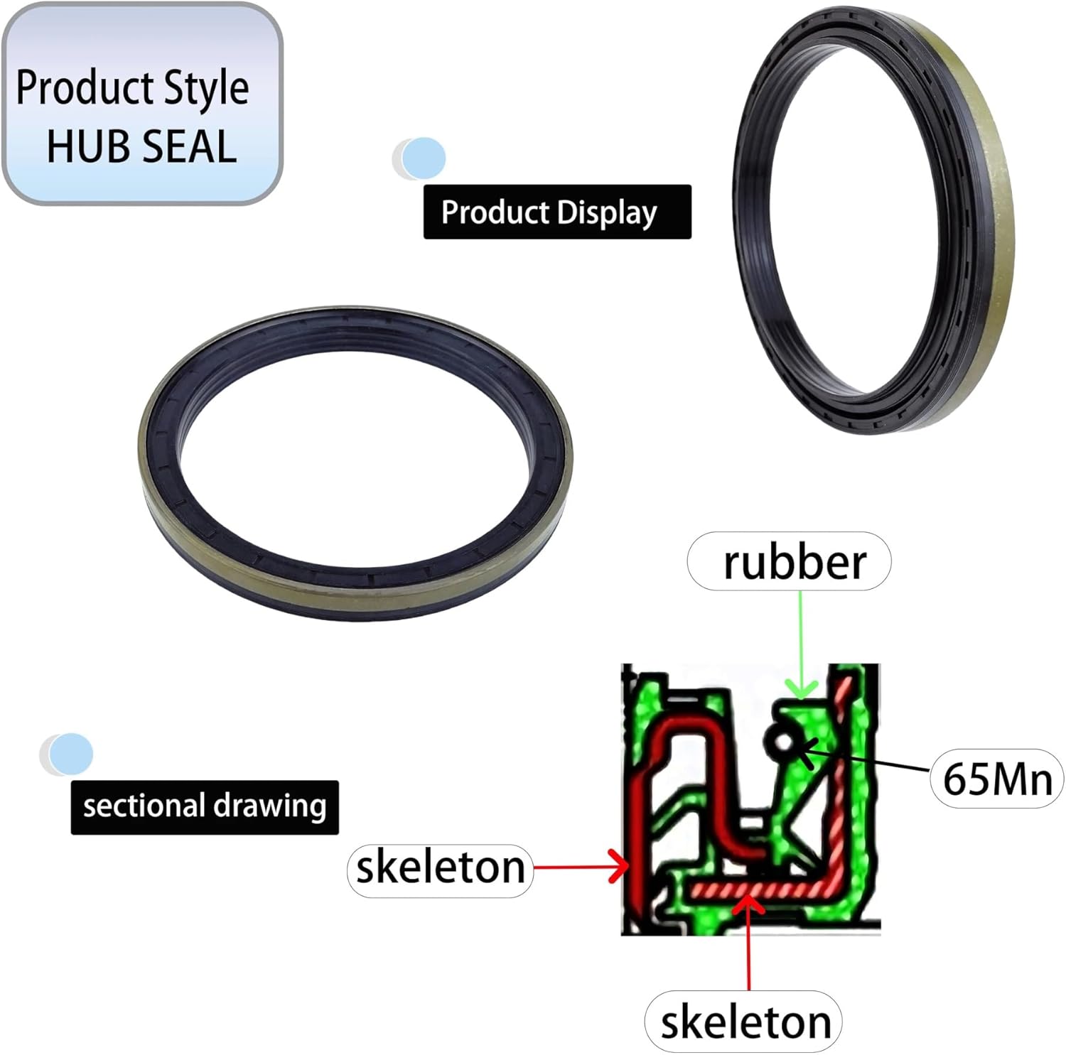 Oil Seal 110x140x14.5-16mm 12014492B