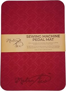 Madam Sew Sewing Machine Pedal Mat | No Slip Rubber Keeps Pedal in Place | Sewing Accessory | 7” x 10”