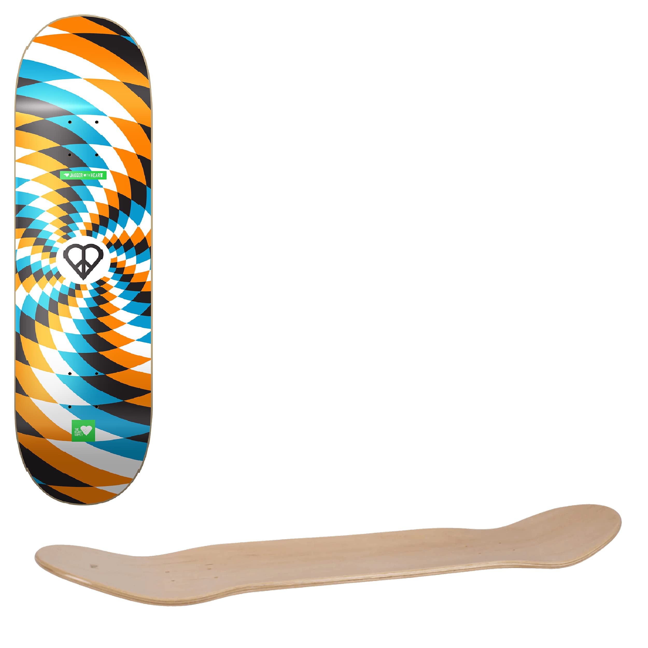 Tabla de Skate Deck, Ilusion Embossed R7 Jagger Eaton 8.0