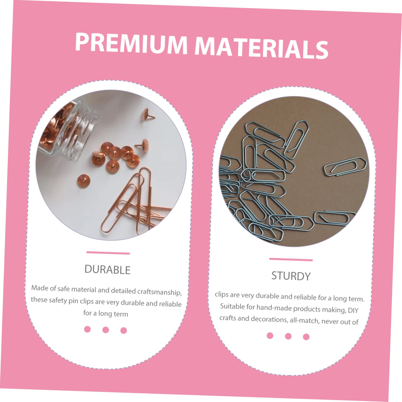 5 Sets Reisefreundliche Sicherheitsnadel-Clips Zum Nähen Von Schmuck. Personalisieren Sie Ihren Stil. Handgefertigte Brosche 100 Stück * 5