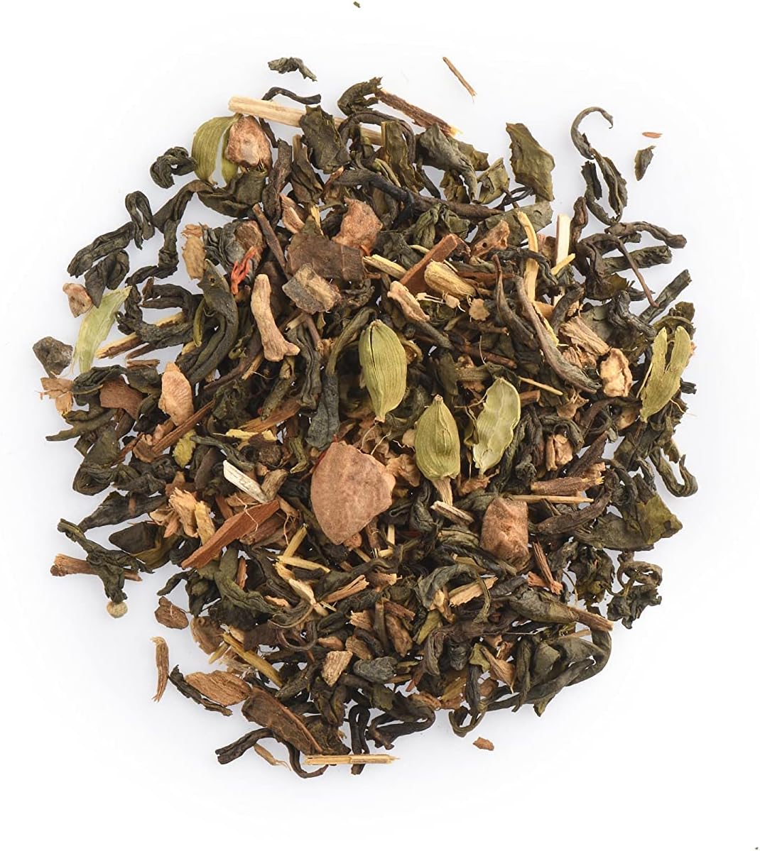 Kashmiri Kahwa | Green Tea, Liquorice, Ginger, Cloves, Cardamom, Nutmeg, Black Pepper, Almonds & Saffron | Green Tea Blend | Loose Leaf Pouch (50gms)
