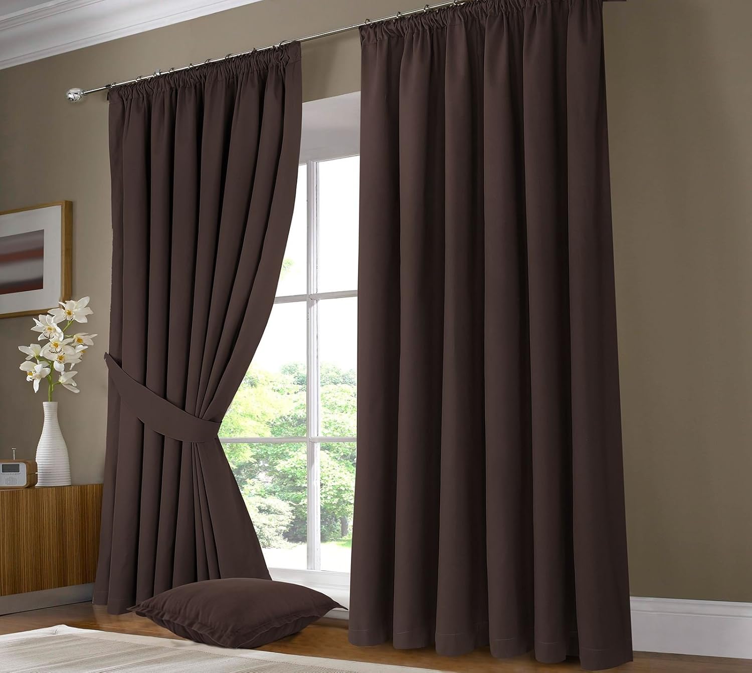 Nimsay Home - Par de cortinas térmicas de algodón 100% medio ...