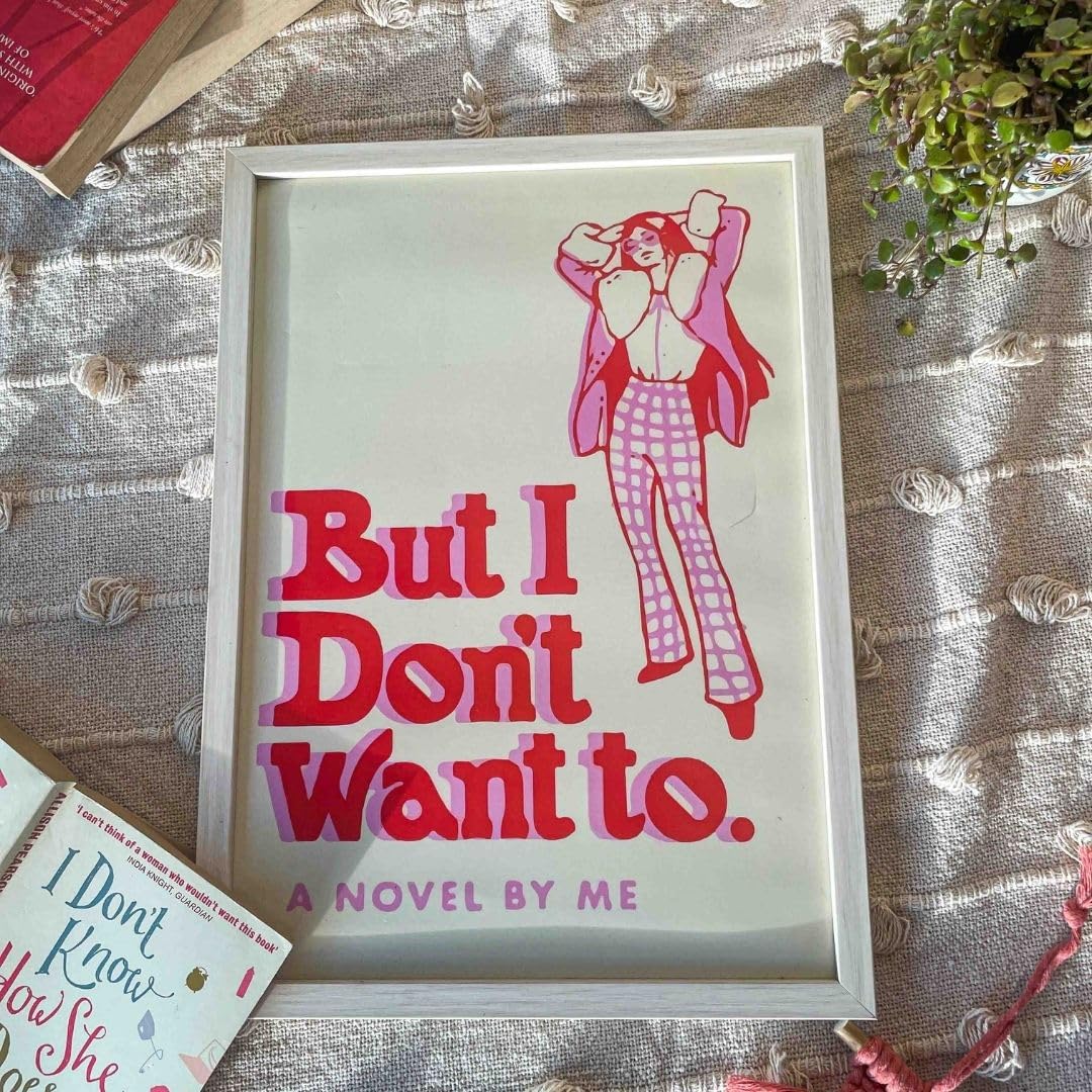 Hyppy But I Dont Want To Wall Art Framed | Multicolour | Art Print For Home Decoration | 12 x 17 Inches | Wall Painting | Home Decor | (B0CP2MLN13) Amazon Price History, Amazon Price Tracker