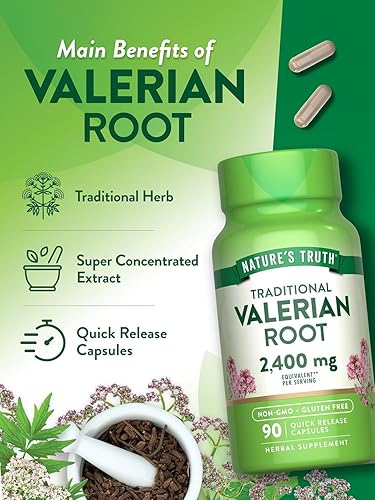 Miniatura 5 de Nature's Truth Raíz de Valeriana 1200 mg Suplemento 90 ea (Paquete de 3)