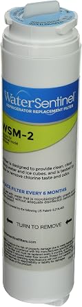 WaterSentinel WSM-2 Refrigerator Water Filter Replacement Fits Maytag, Whirlpool Refrigerator Water Filter 4, Carbon Block 1