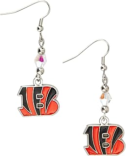 Siskiyou Sports NFL Crystal Dangle Earrings