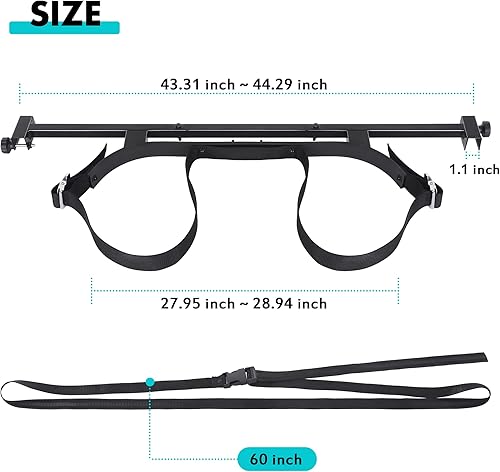 Miniatura 4 de 10L0L Soporte universal para bolsas de golf para carrito de golf, soporte de fijación para asiento trasero FILP para EZGO Club Car Yamaha Kit de