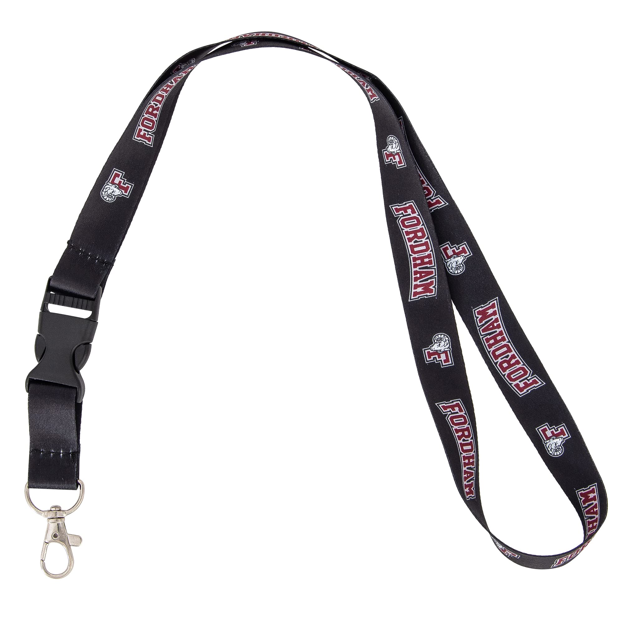 Desert Cactus Fordham University Lanyard FU Rams Car Keys ID Badge Holder Keychain Detachable Breakaway Snap Buckle