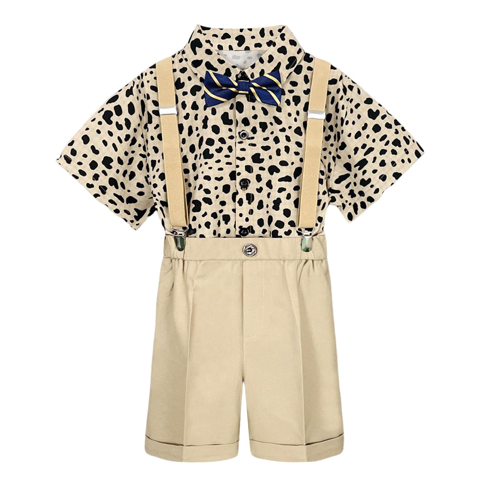 Costume de performance garçon 4 pièces avec chemise et short