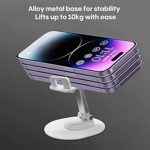 Miniatura 7 de Soporte plegable para teléfono de escritorio, soporte para teléfono en el escritorio compatible con iPhone 15, 14, 13 Pro Max Mini, adecuado para