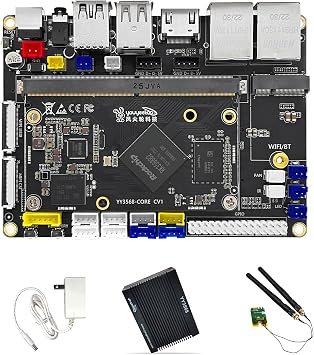 youyeetoo Dual GbE Low Power Arm Mainboard - YY3568 Basic Rockchip RK3568 - دعم SATA 3.0 و PCIe 3.0 SSD و USB Host x6 - حتى 4K @ 60Hz إخراج الفيديو - AIoT Control / NAS/مجموعة أجهزة الكمبيوتر ذات اللوحة الواحدة C