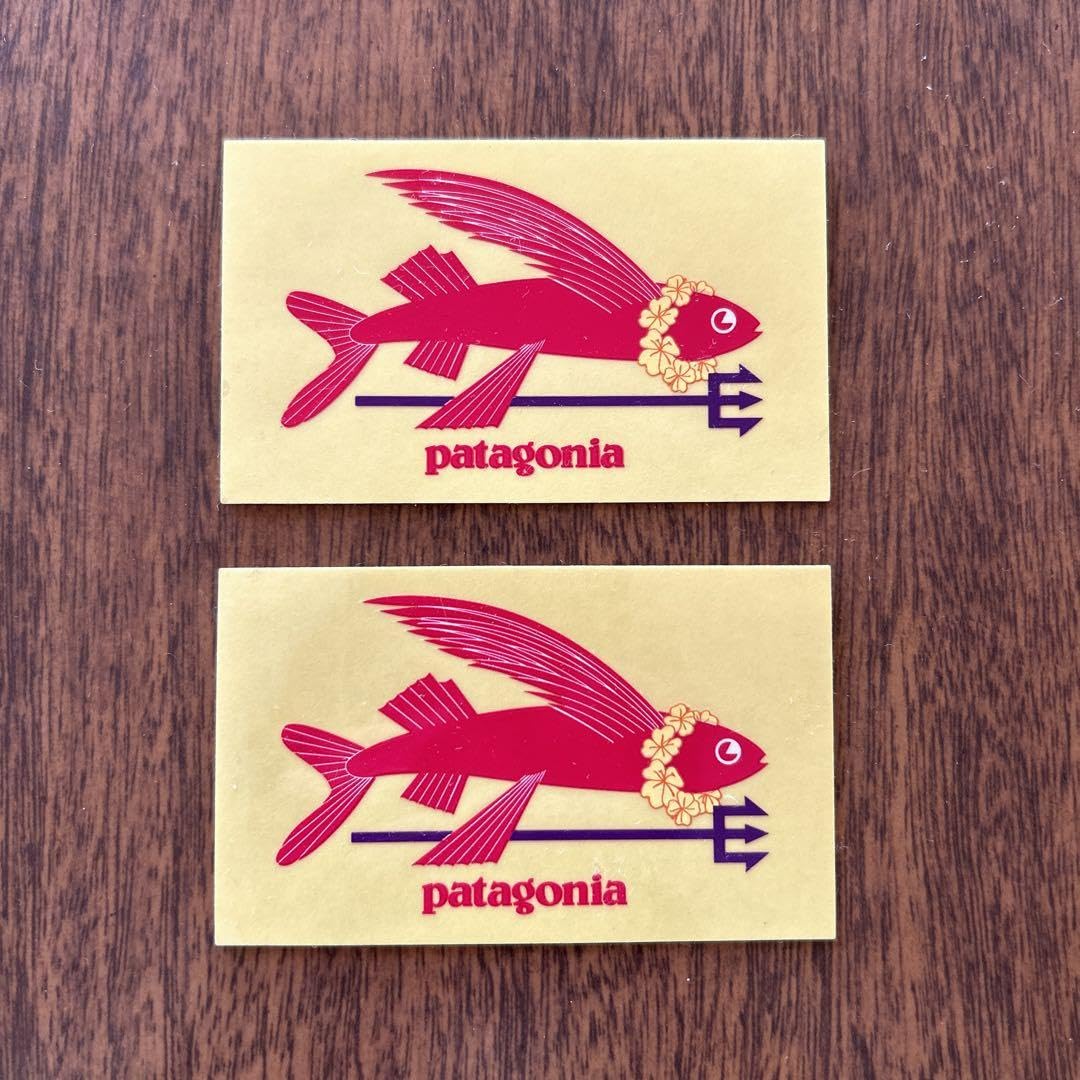 Amazon.co.jp: Patagonia Flying Fish Stickers, Pack of 2