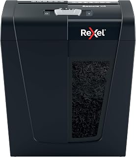 Rexel X8 Cross Cut Paper Shredder, Shreds 8 Sheets, P4 Security, Home/Home Office, 14 Litre Removable Bin, Quiet and Compact, Secure Range, 2020123