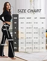 Vista 5 de ZOOSIXX Pantalones de yoga acampanados para mujer, leggings cruzados suaves con corte de bota Azul (Dusty Blue)