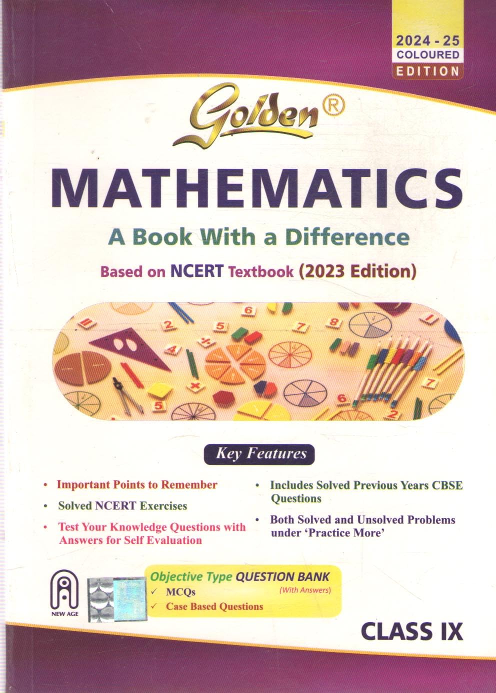 GOLDEN MATHEMATICS FOR CLASS - 9, [2024- 25 EDITION] BY HARI KISHAN ...