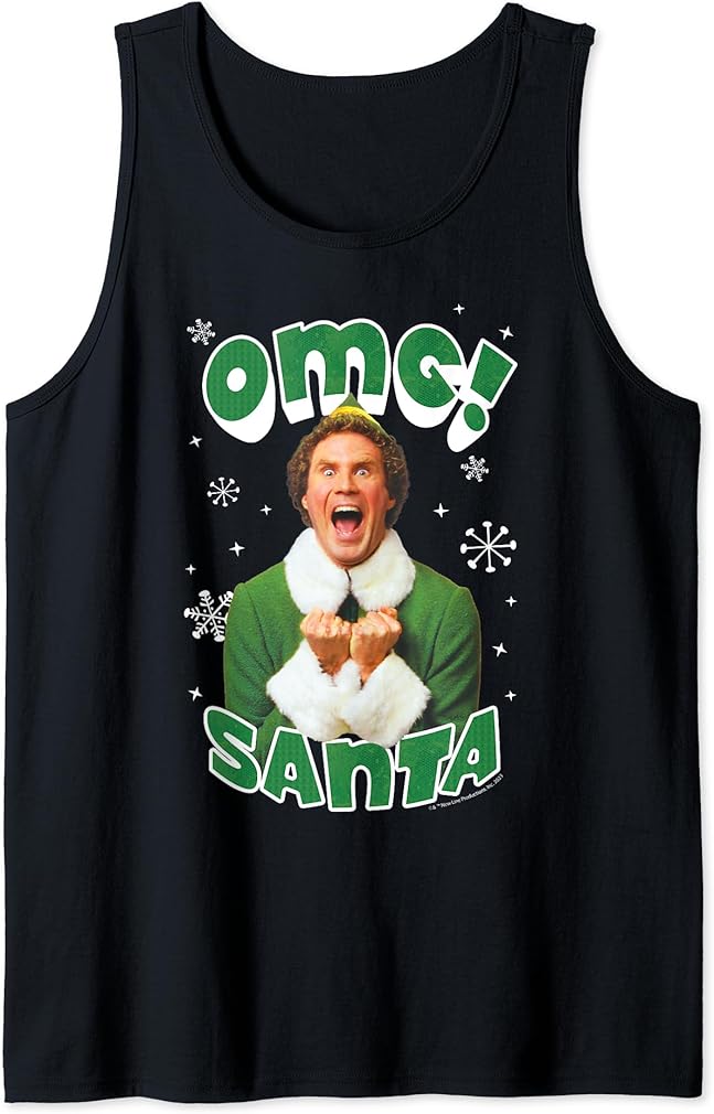 OMG Santa Elf Tank Top