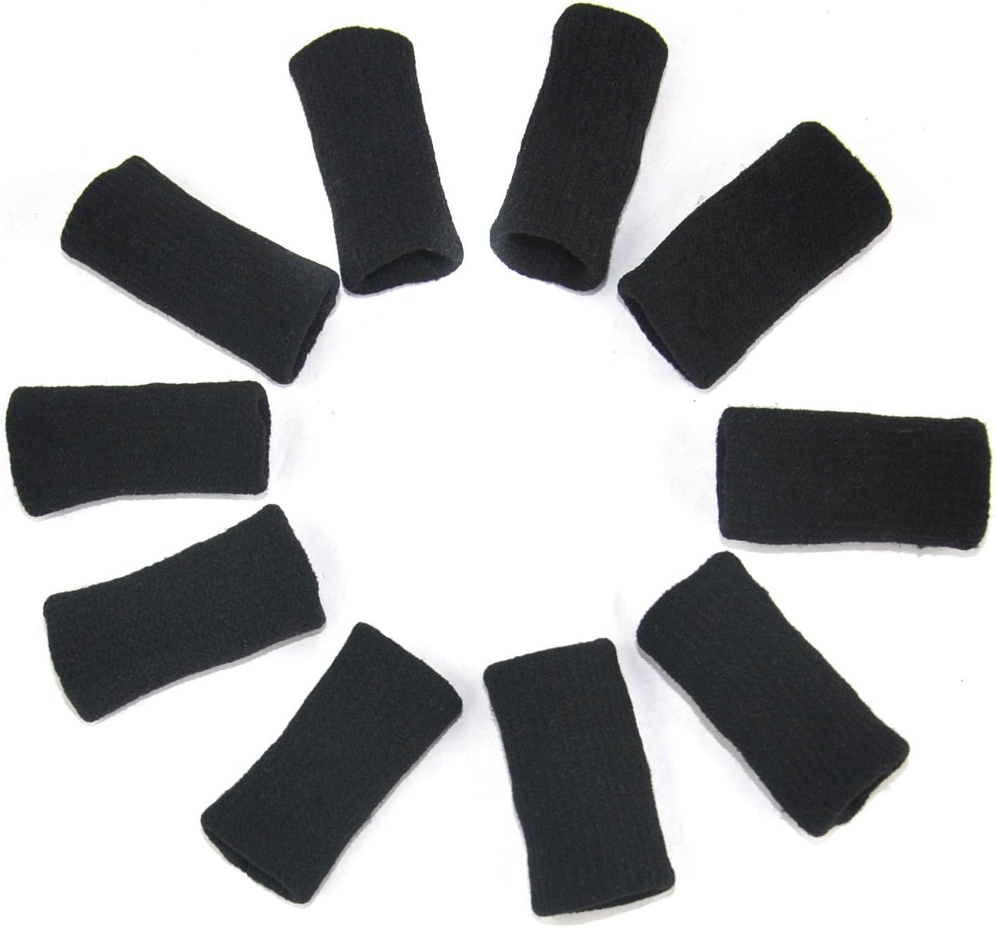 CTKcom 10PCS Stretchy Finger Protector Sleeve, Support Arthritis Sports Aid