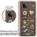Pikkme Back Cover for iQOO Z10R 5G / Vivo V50 5G / V50e 5G / Vivo T4R 5G | Cute Fun Cartoon 3D Bear Silicone Full Body Protection Bumper Cover (Brown) gallery image