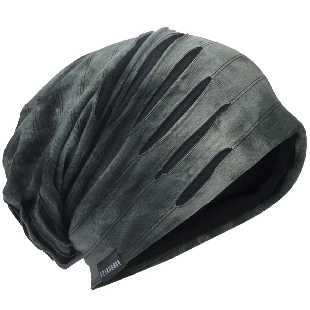 HISSHE Unisex Jersey Slouch Beanie Thin Summer Skullcap (M,9A-Grey)