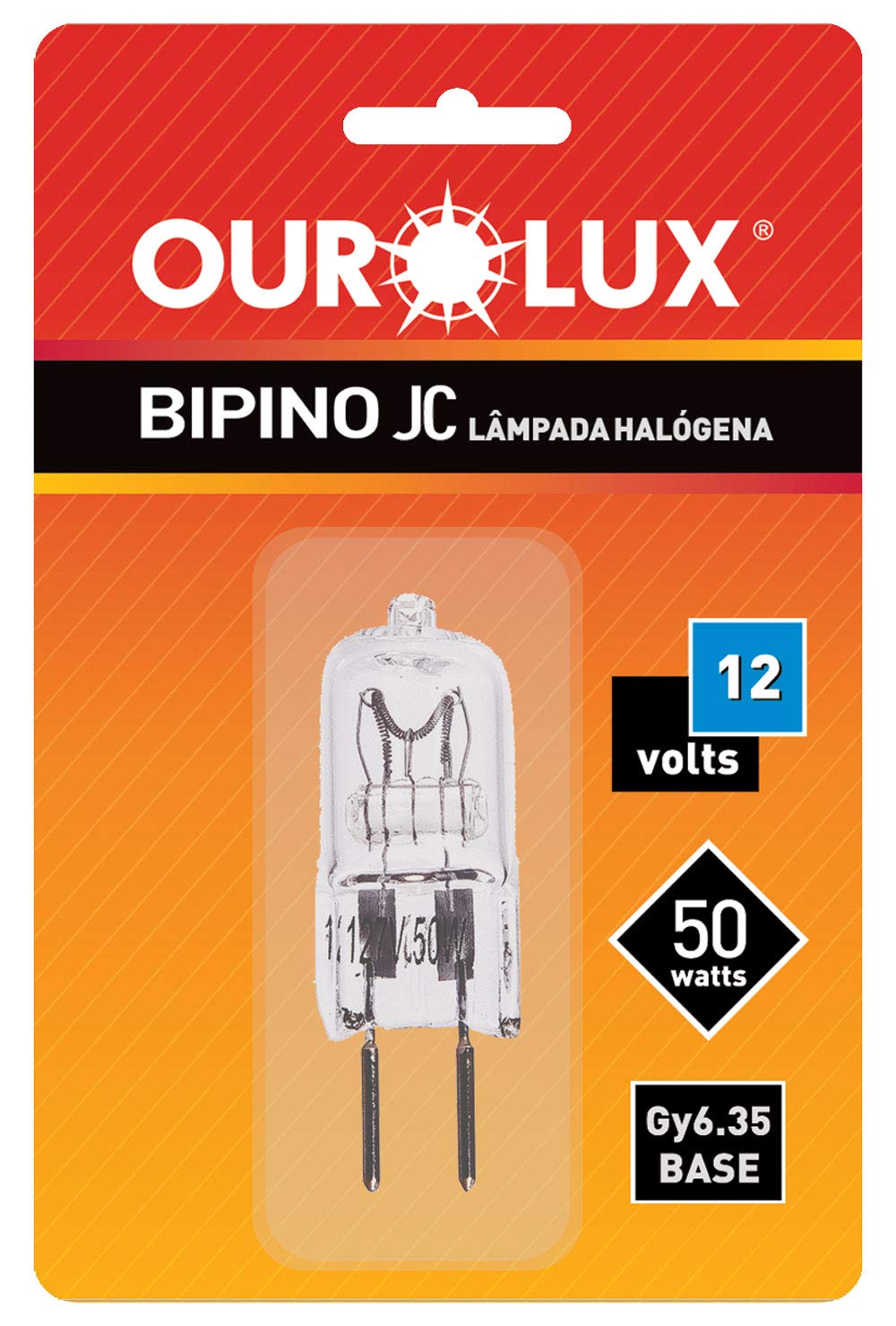 Lâmpada Halógena Bipino 50W 12V Jc Ourolux