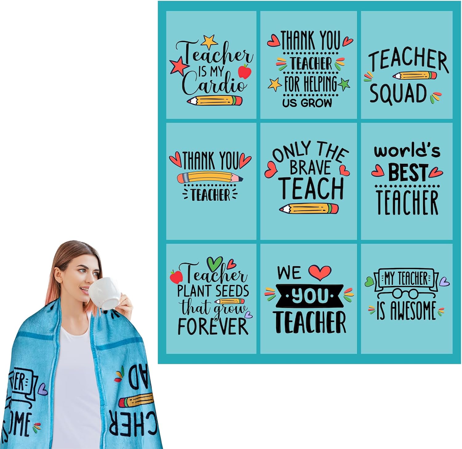 Amazon.com: Teacher Gifts Blanket, Teacher Appreciation Gifts for Women ...