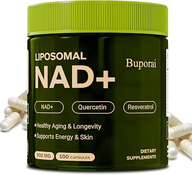 NAD Supplement 900mg with Resveratrol & Quercetin, NAD Supplement for Anti-Aging, Cellular Energy & Repair-100 Capsules