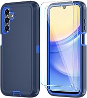Vista 10 de Qinmay Funda para Samsung Galaxy A16 5G con protector de pantalla HD, resistente, a prueba de golpes y caídas, funda de 3 capas para Galaxy A16