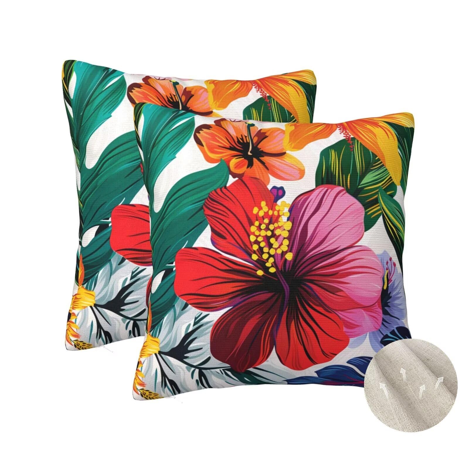 Coussin decoratif motif fleurs 50x50 cm : Le cadeau parfait pour decorer la maison