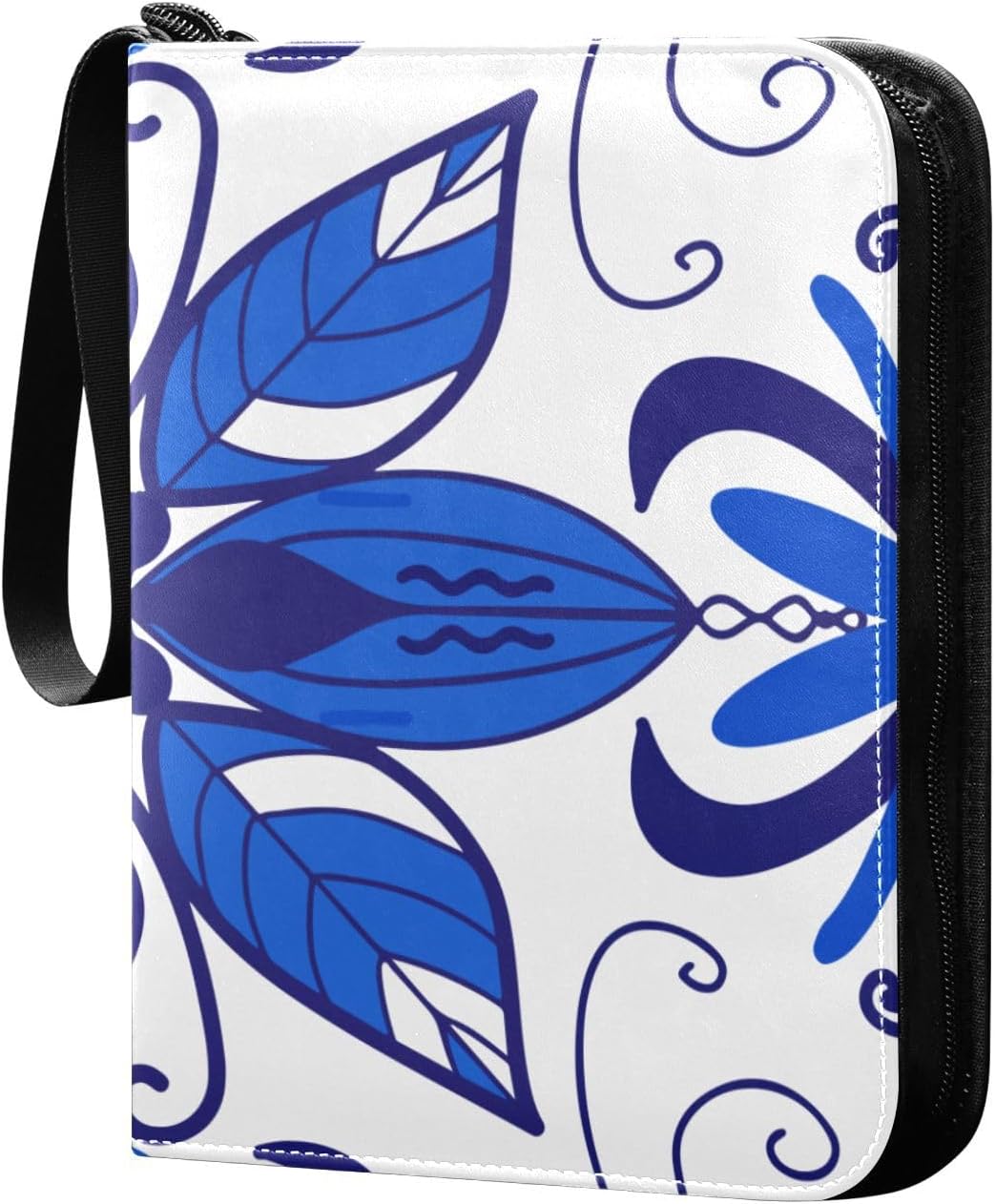Majolica-patterns2 Trading Card Protectors Holder Collectible Album for Sports Card Collection Storage 400 pockets Game Card Binder