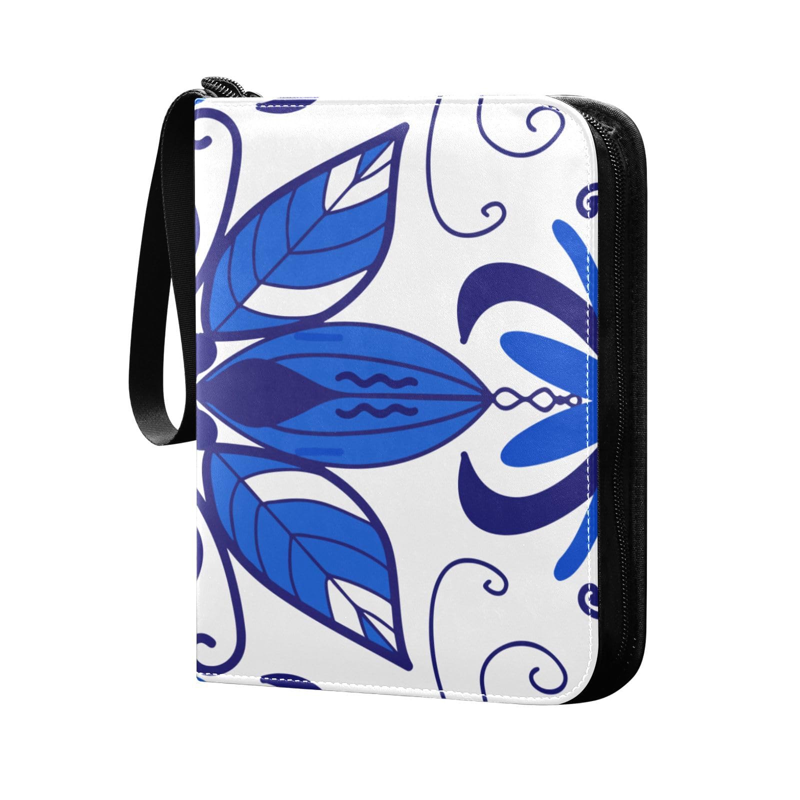 Majolica-patterns2 Trading Card Protectors Holder Collectible Album for Sports Card Collection Storage 400 pockets Game Card Binder